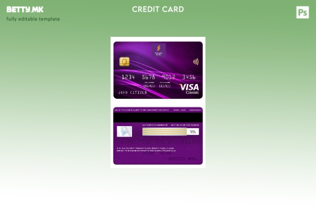 модерен стил Нигерија Поларис банка виза шаблон класичен картичка